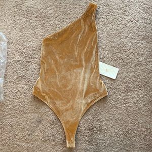 Fabletics Velour One Shoulder Bodysuit